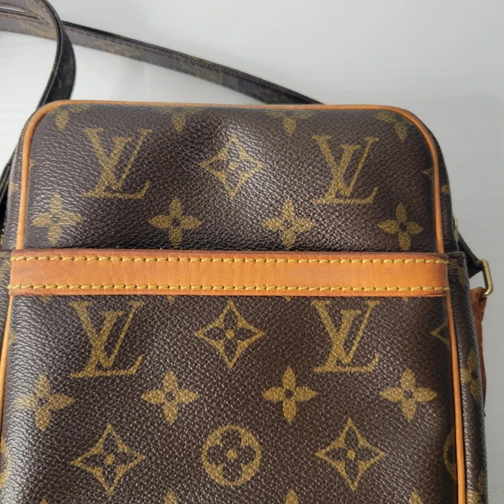 Louis Vuitton Danub Shoulder Bag Women Brown Monogram M45266 Crossbody